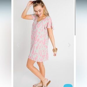 Buddy Love Ciara Pink Leopard Dress